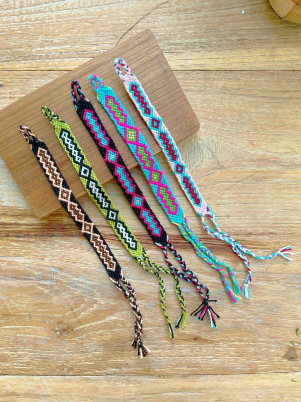 Bracelets tissés colorés Wayuu